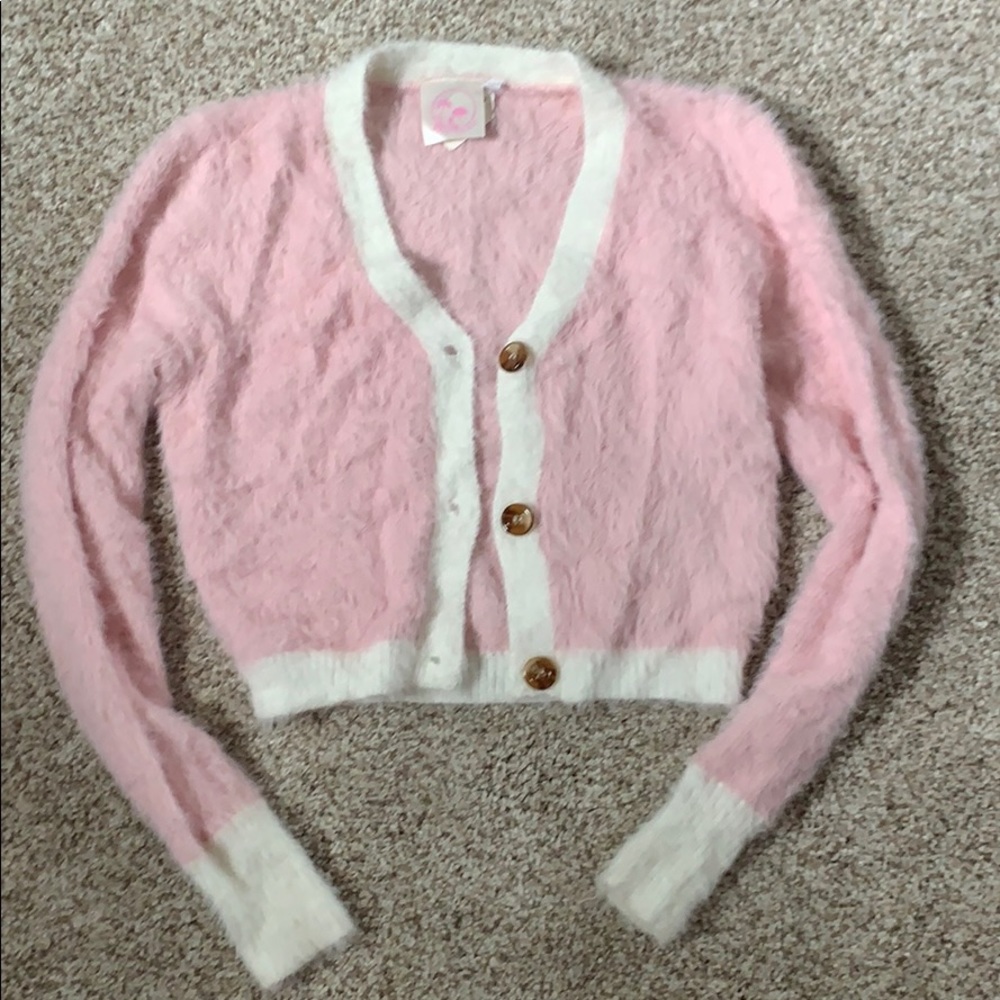 Pink Cardigan with buttons